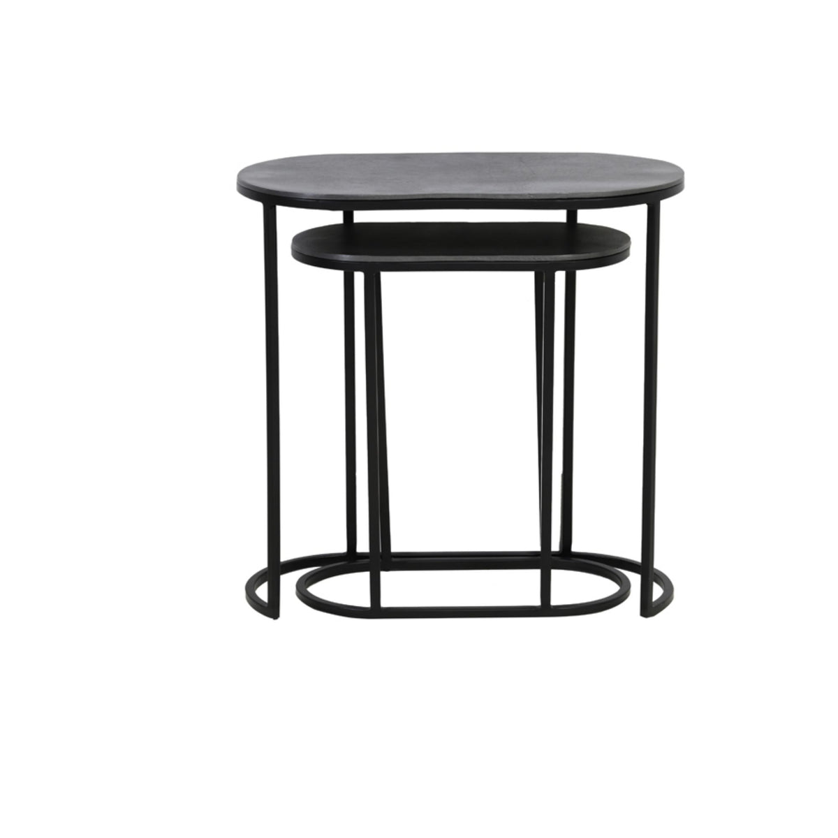 Light & Living bijzettafel BOCOV - zwart - 53x26x53cm