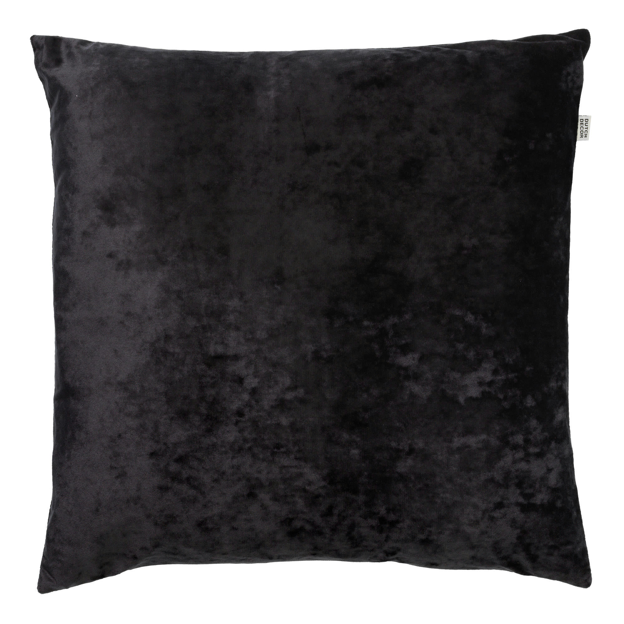 - Housse de coussin noir en velours-45x45 cm uni