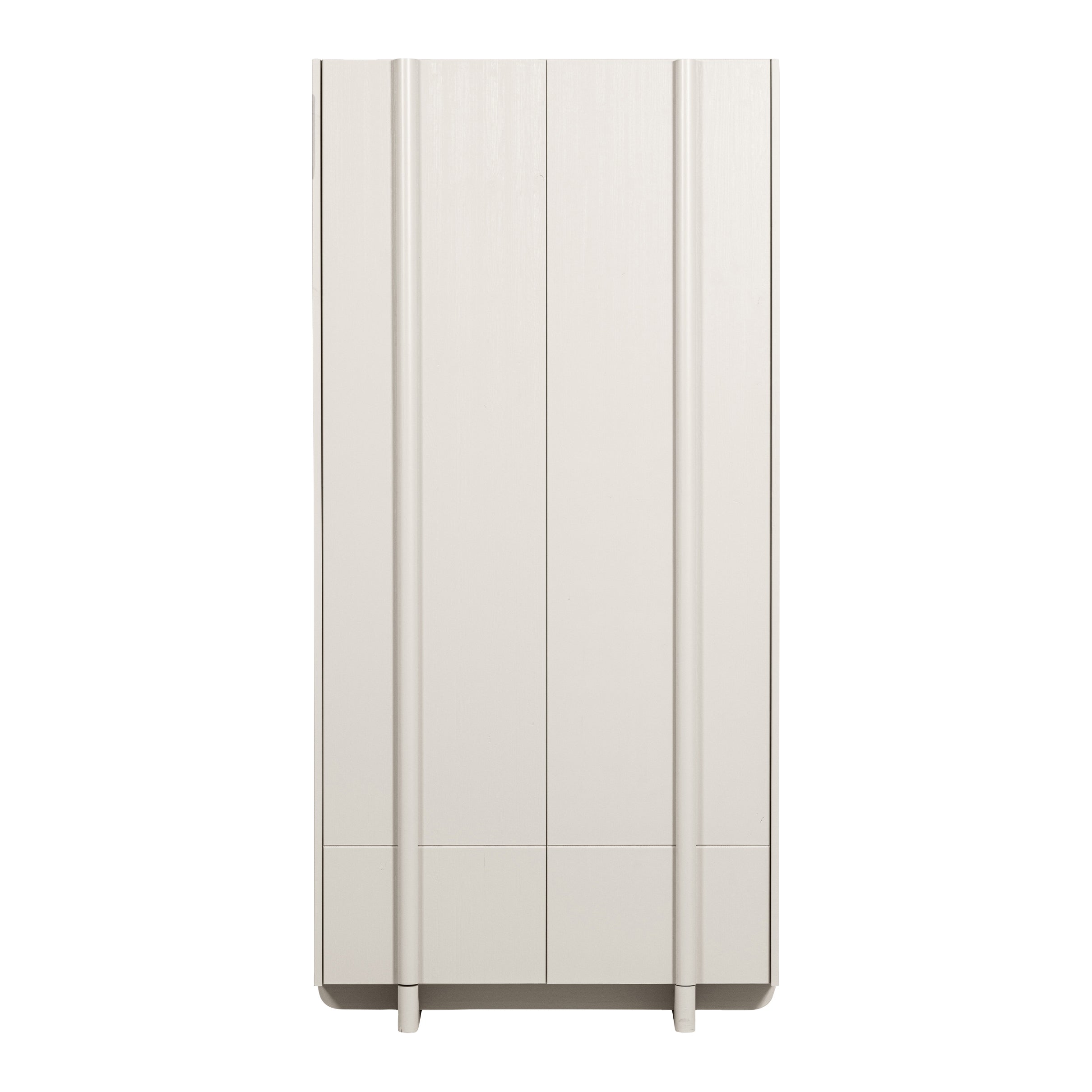WOOOD Basu Hoge Opbergkast Grenenhout B 100 cm - Dust