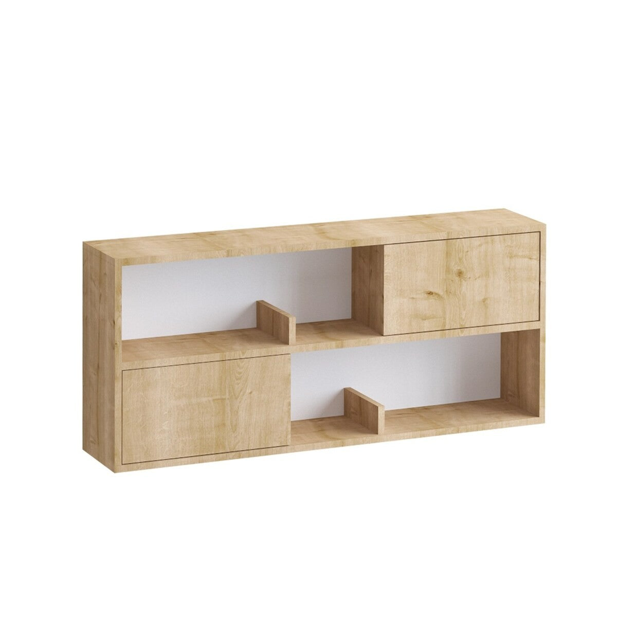 Calicosy - Hangplank met 2 deuren FLORA - B120 cm - Houtlook