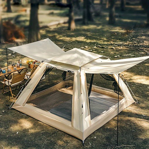 NNETM Portable Folding Camping Tent with Canopy (2-Person)