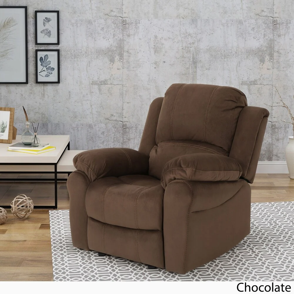 Celestina Bubba Microfiber Gliding Recliner by Christopher Knight Home