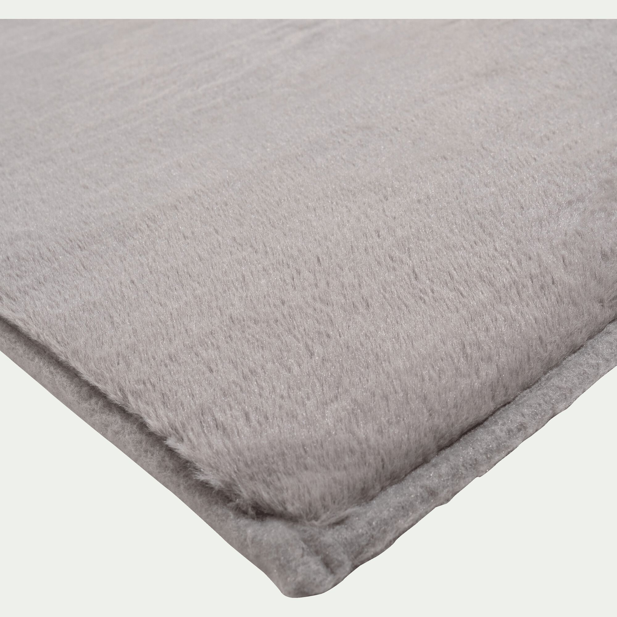 ROBIN - Tapis imitation fourrure - gris restanque 100x150cm