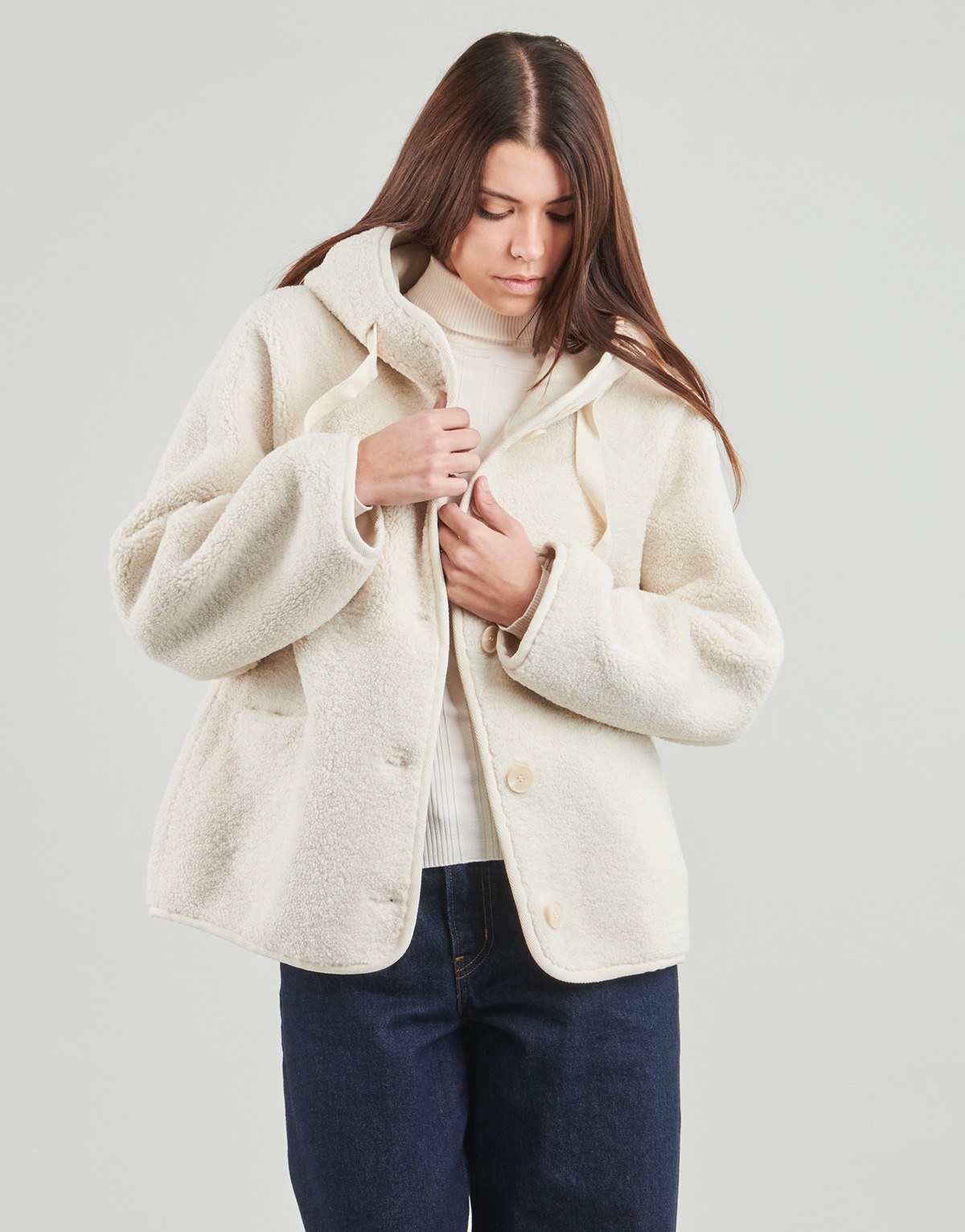 Guess - AGNESE FAUX FUR - White