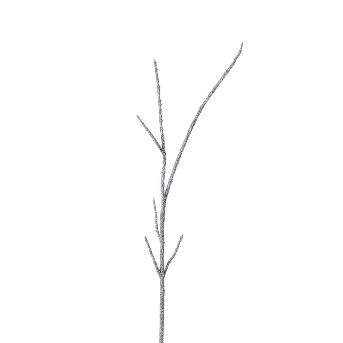 NOËL - Branche artificielle argenté H104