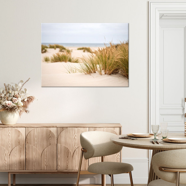 Obraz do salonu kuchni biura, Plaża morze rośliny wydmy natura 30x20