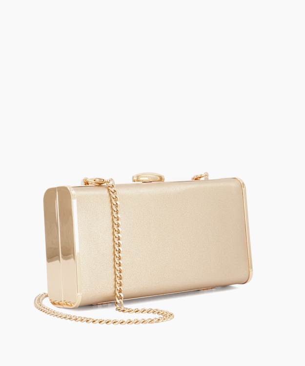 Bracing Gold - Structured Clutch Bag