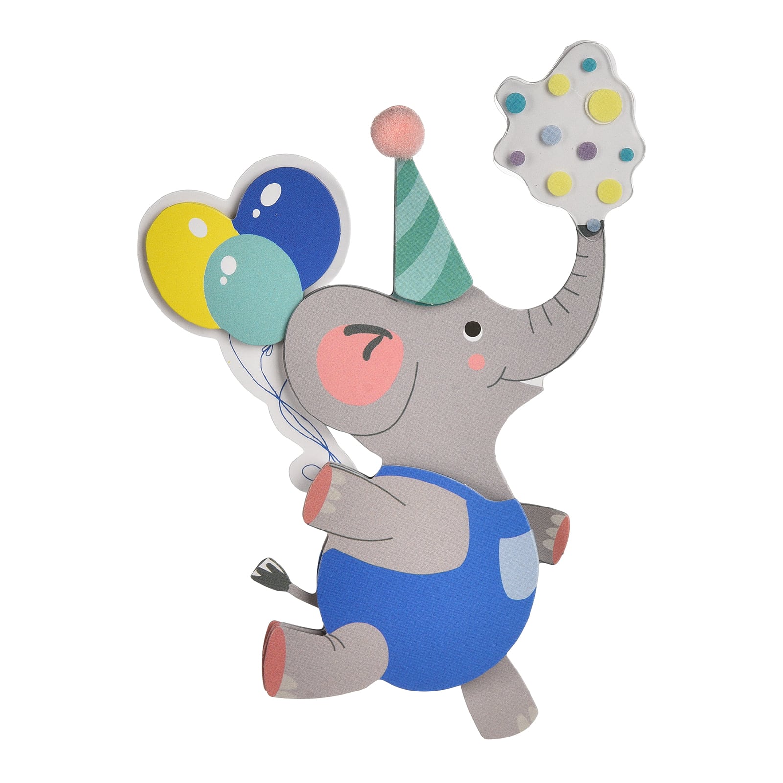 3D-Sticker Elefant Grau,L 155 x B 95 mm