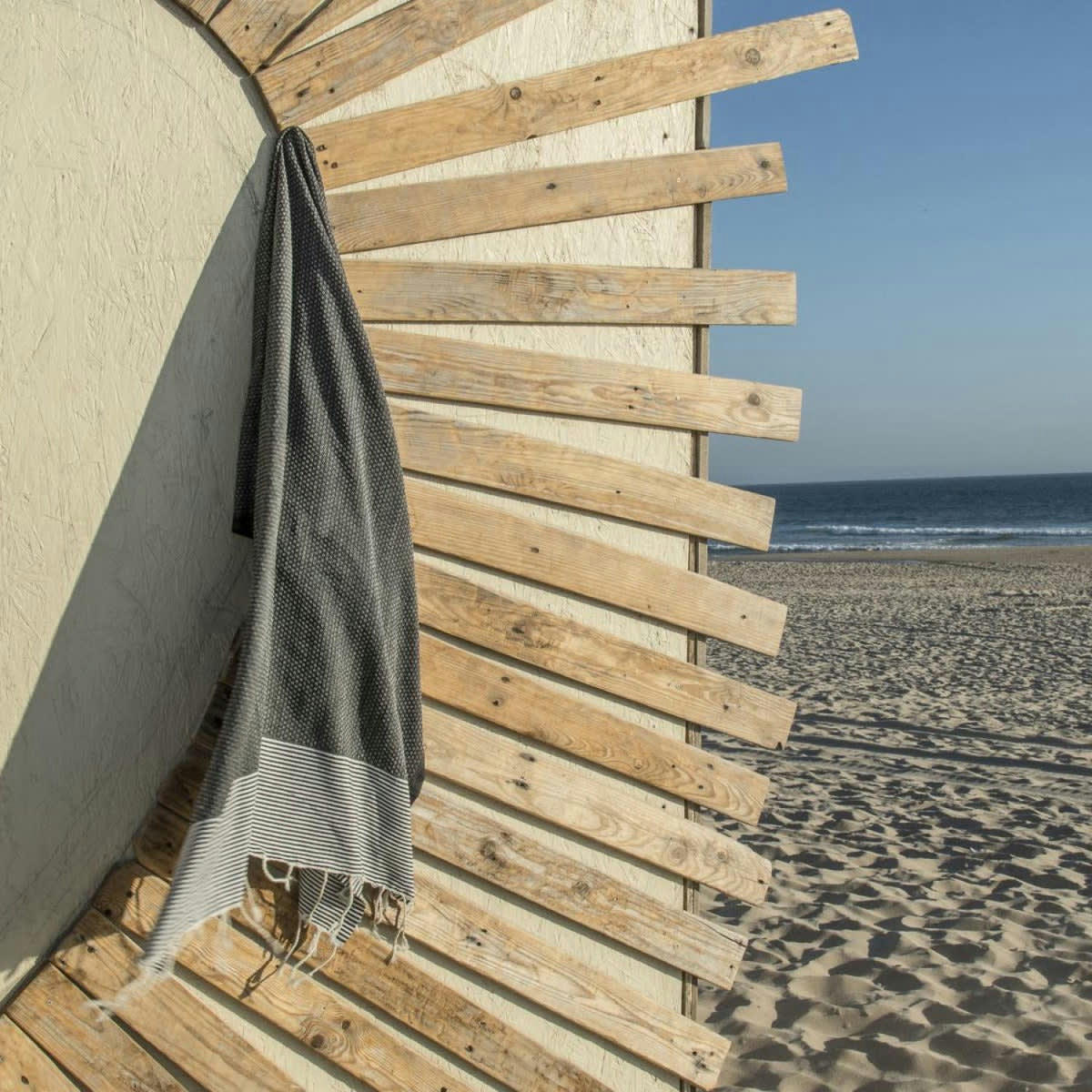 IBIZA - Fouta coton  100x200 noir