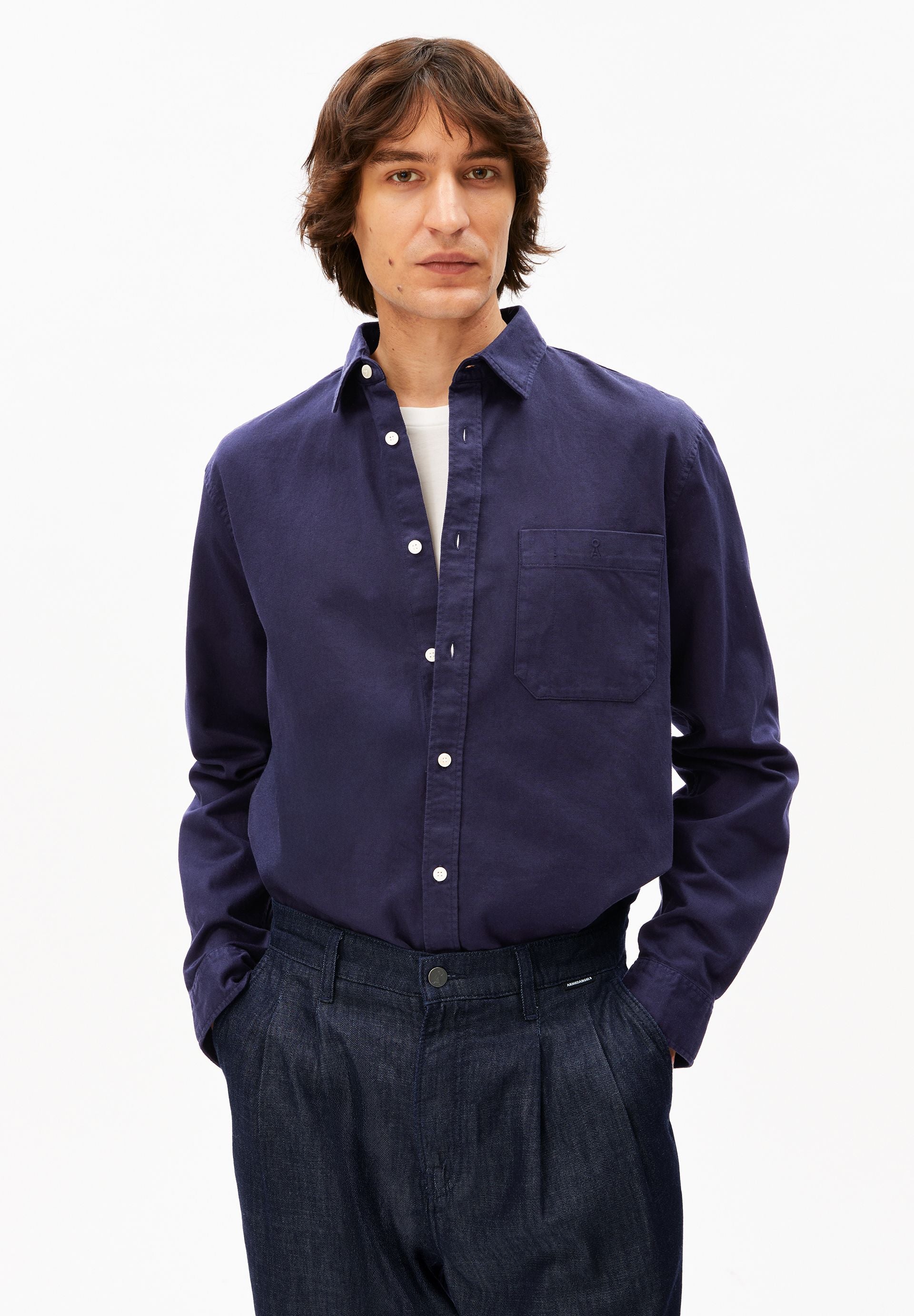 GMT DYE LEINENLANGARMHEMD