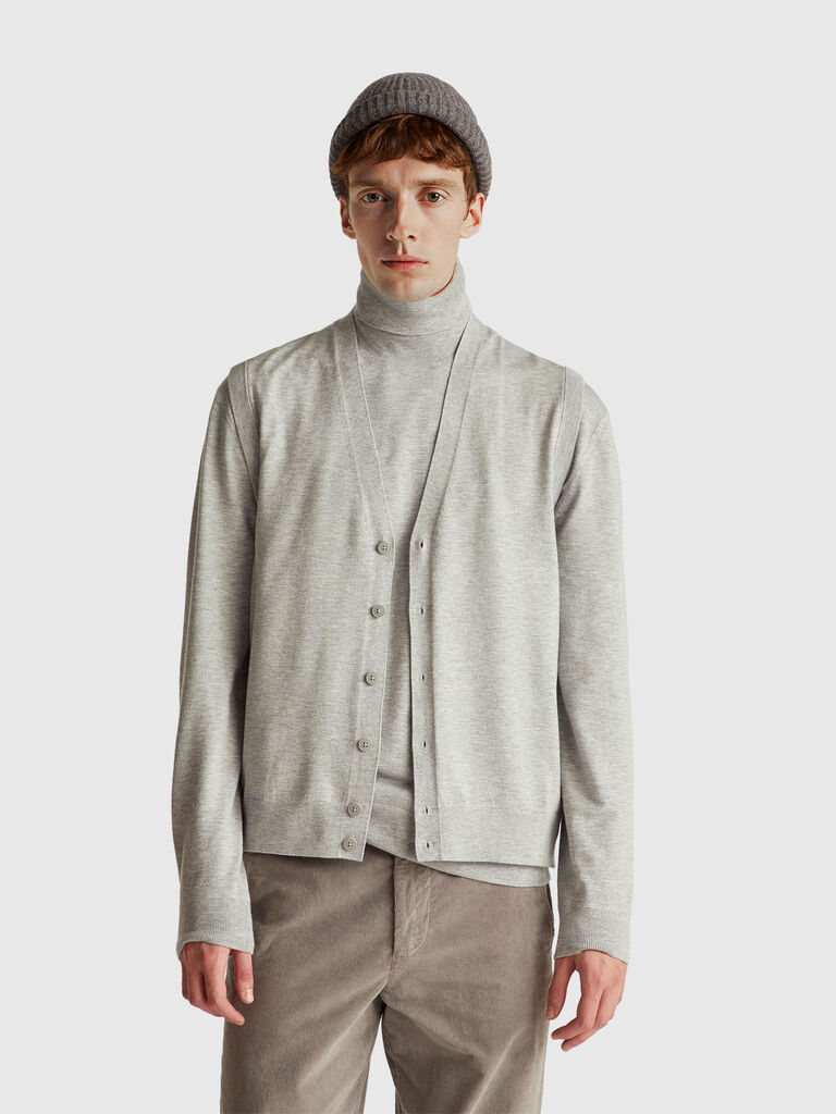 Knit vest in viscose blend