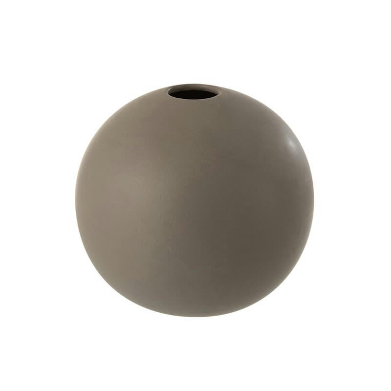 - Vase boule en  gris 18x18x17 cm