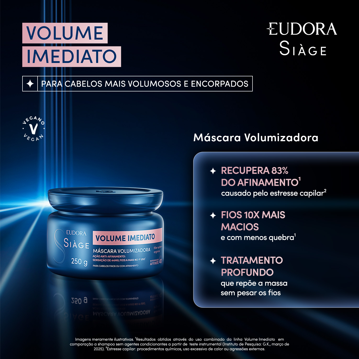 Máscara Capilar Siàge Volume Imediato 250g