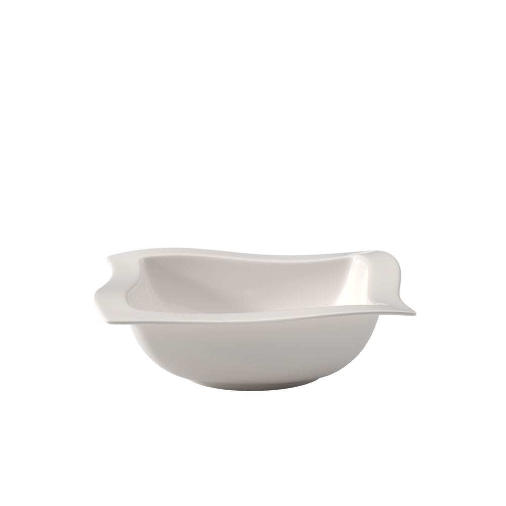 NewWave Serving Bowl - White, 33.9 oz, Premium Porcelain