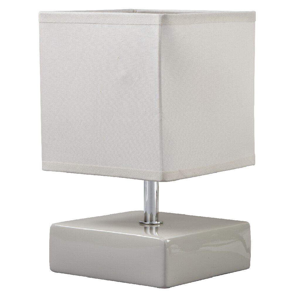 Lampe carrée beige