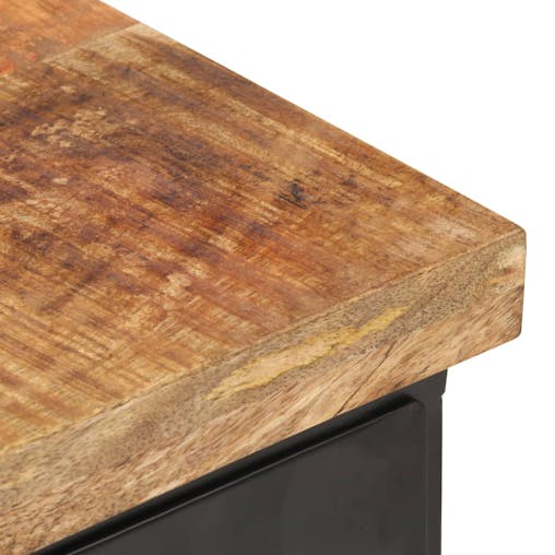 NNEVL Bedside Cabinet 40x30x52 cm Rough Mango Wood