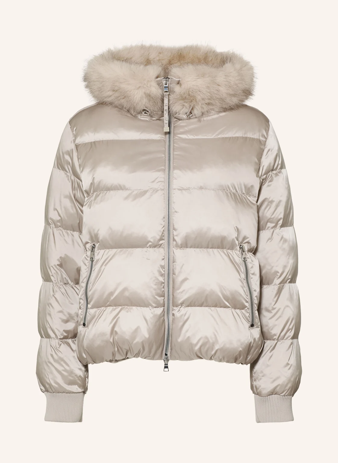 No.1 Como Steppjacke mit Kunstfell