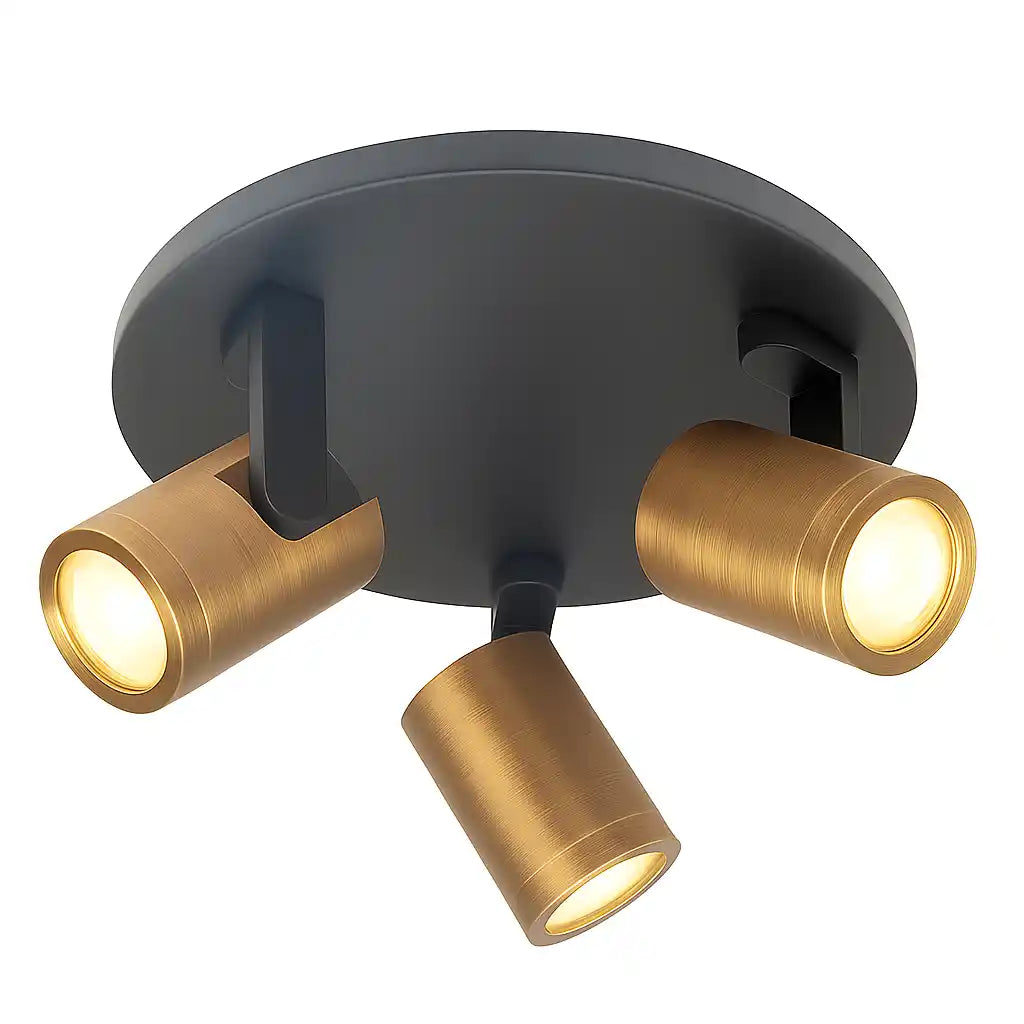 Highlight spot HALO - 3 lichts - 25 x 15  cm - zwart brons
