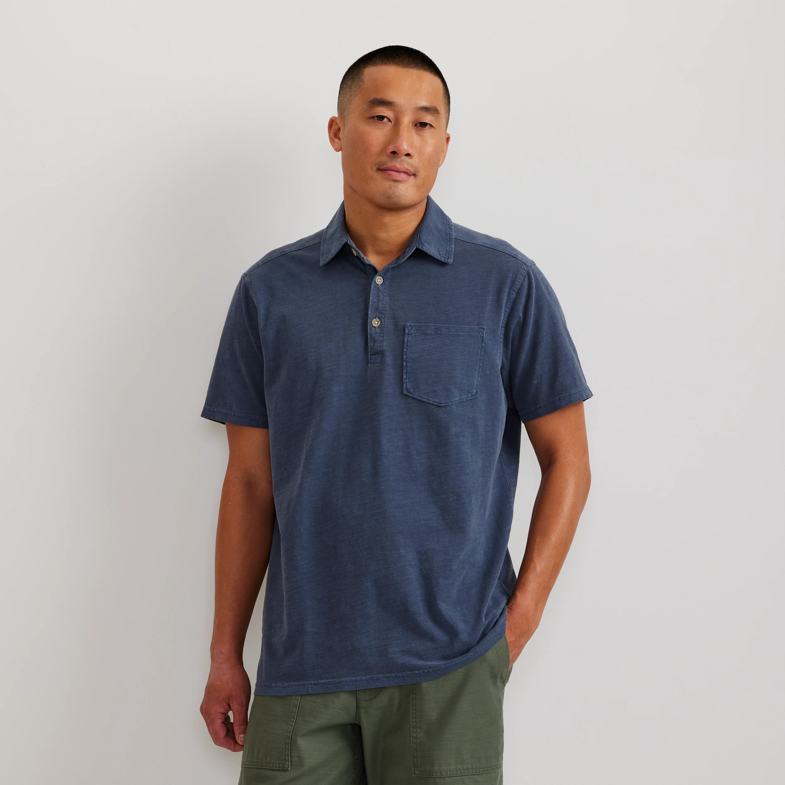 Men's Sunwashed Cotton Pocket Polo