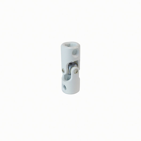 Cardan blanc hexagonal pour liaison sortie de caisson et tige de manivelle Acbat