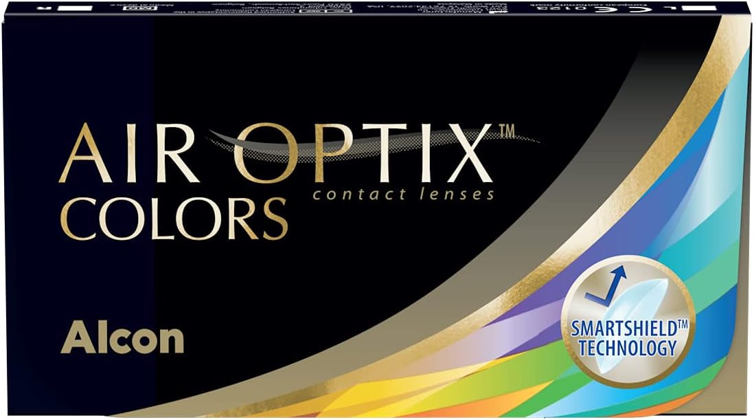 Air Optix Colors Pure Hazel monthly contact lenses, soft, 2 pieces, BC 8.6 mm / DIA 14.2 mm / -2.25 diopters