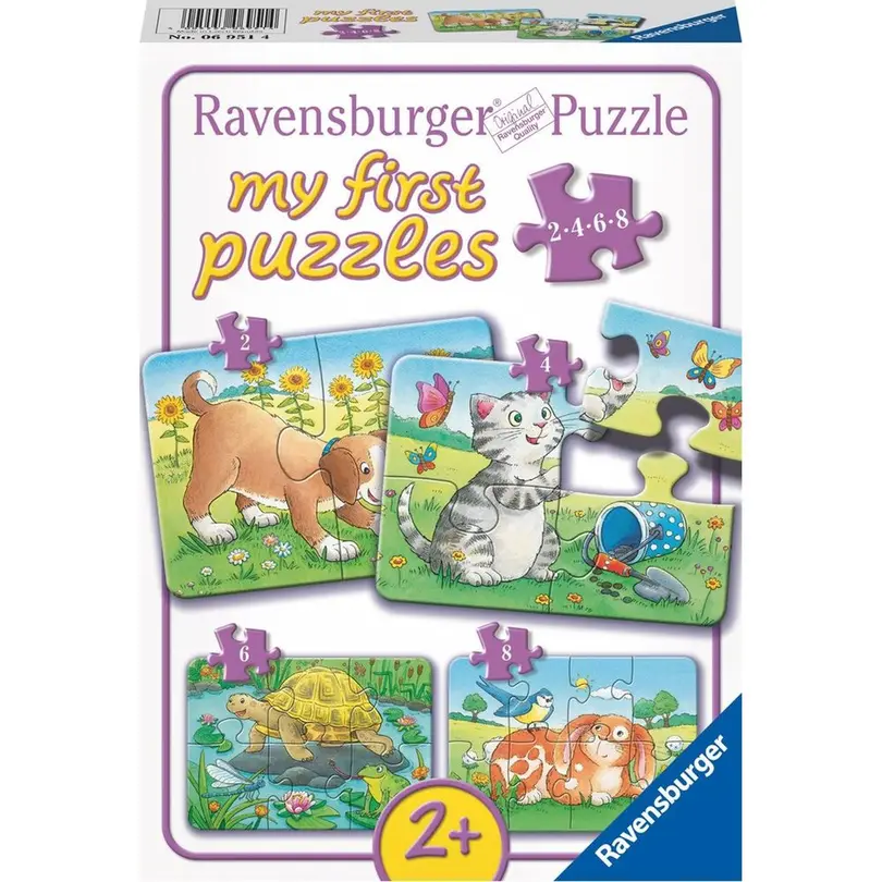 Puzzle 4er-Set Niedliche Haustiere