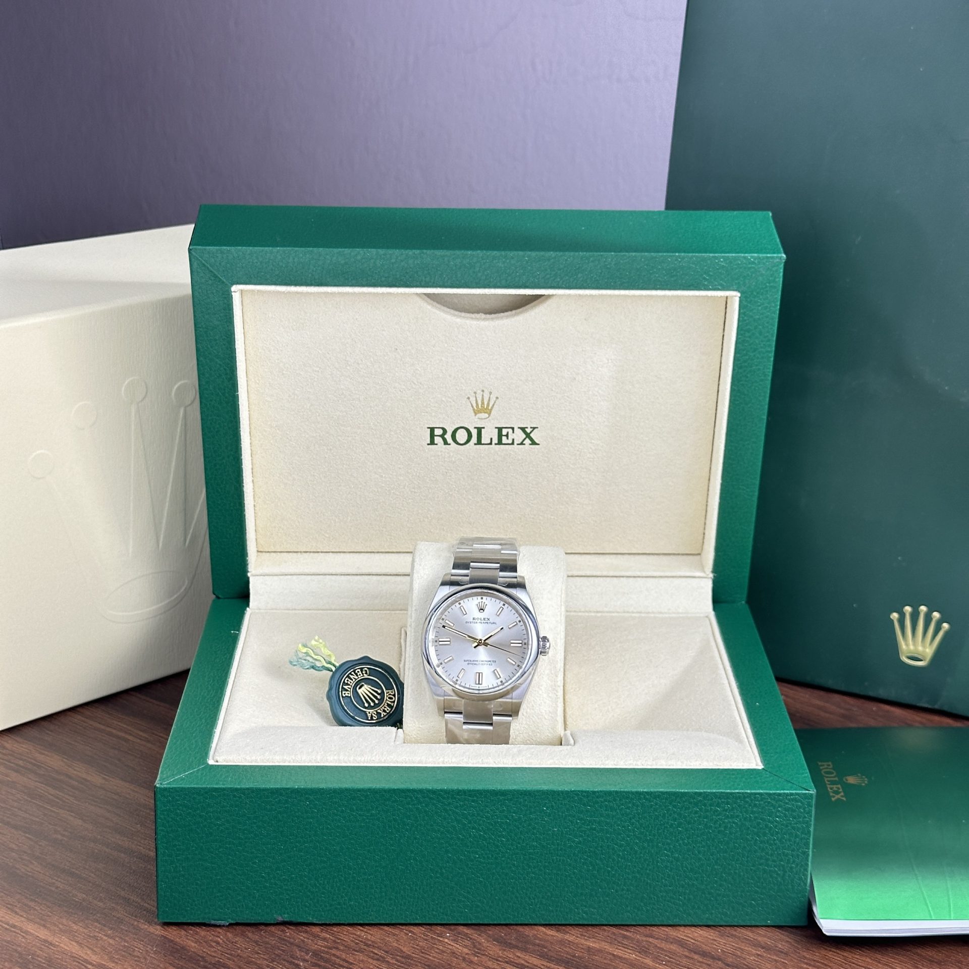 Rolex Oyster Perpetual 126000 904L Steel Silver Dial 36mm Oyster Super Clone