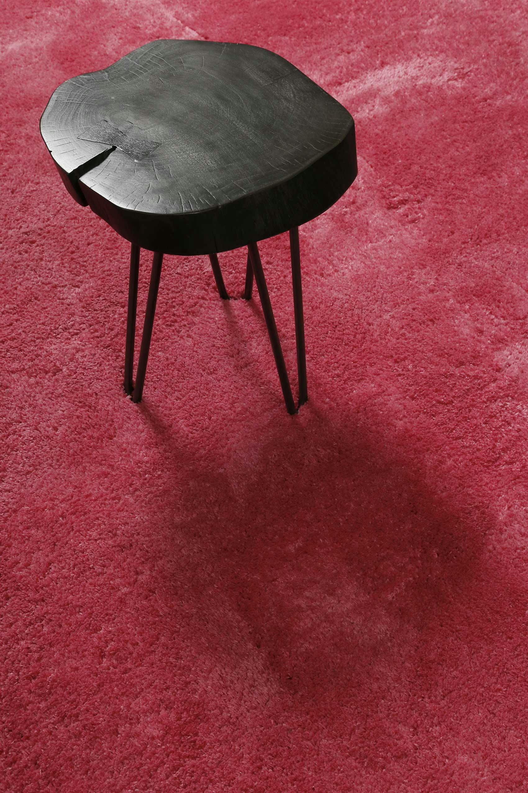 LOLA - Tapis à poils longs, confort moelleux, rose  80x150