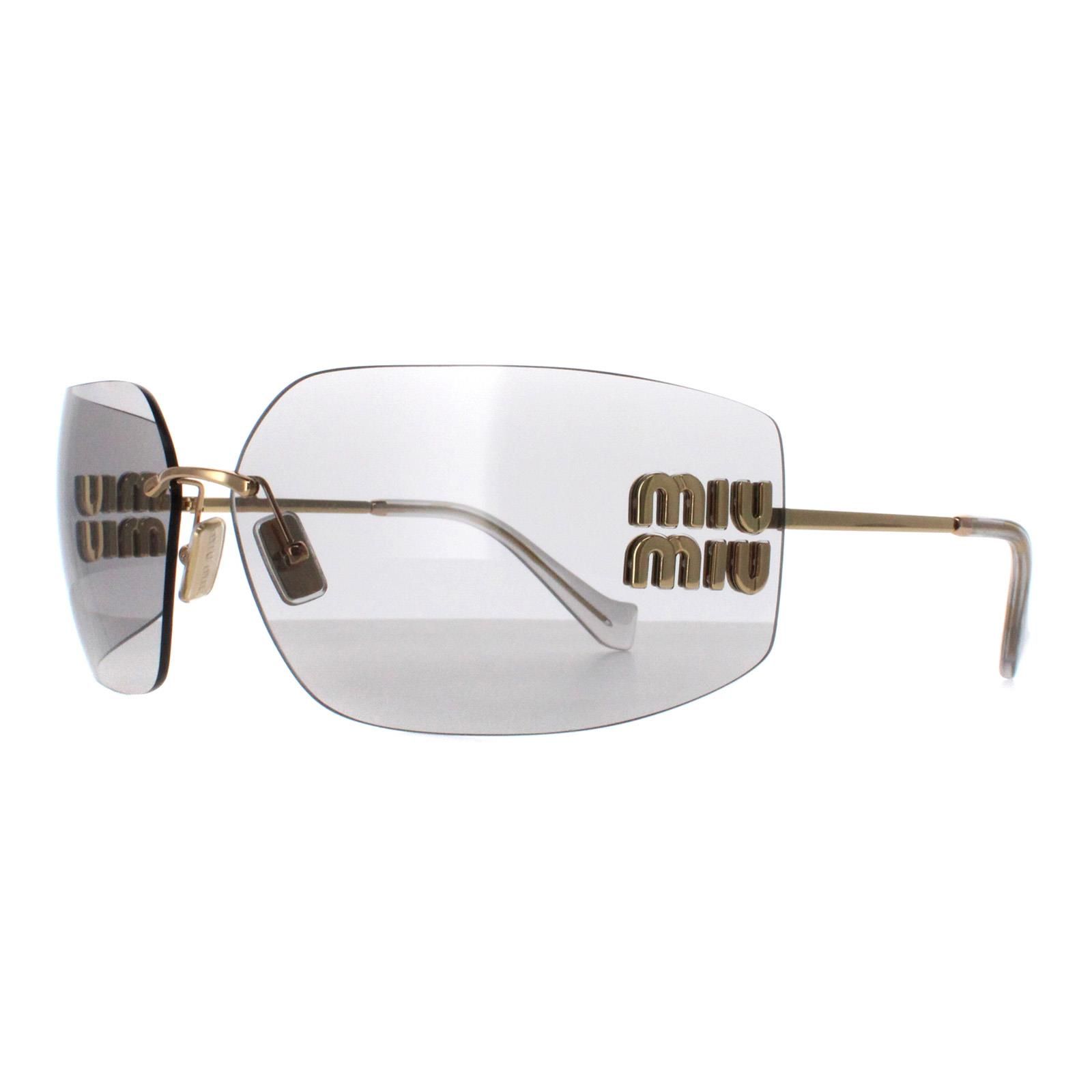 Miu Miu Rimless Gold Light Grey MU54YS