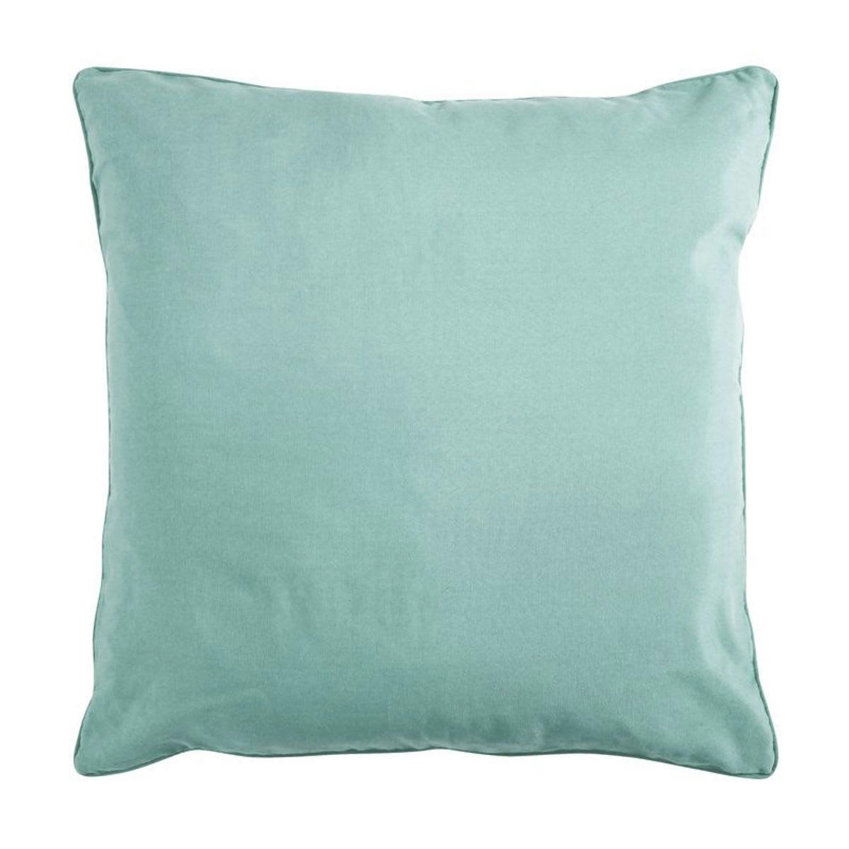 COTTON - Coussin de sol en polycoton bleu clair 70x70