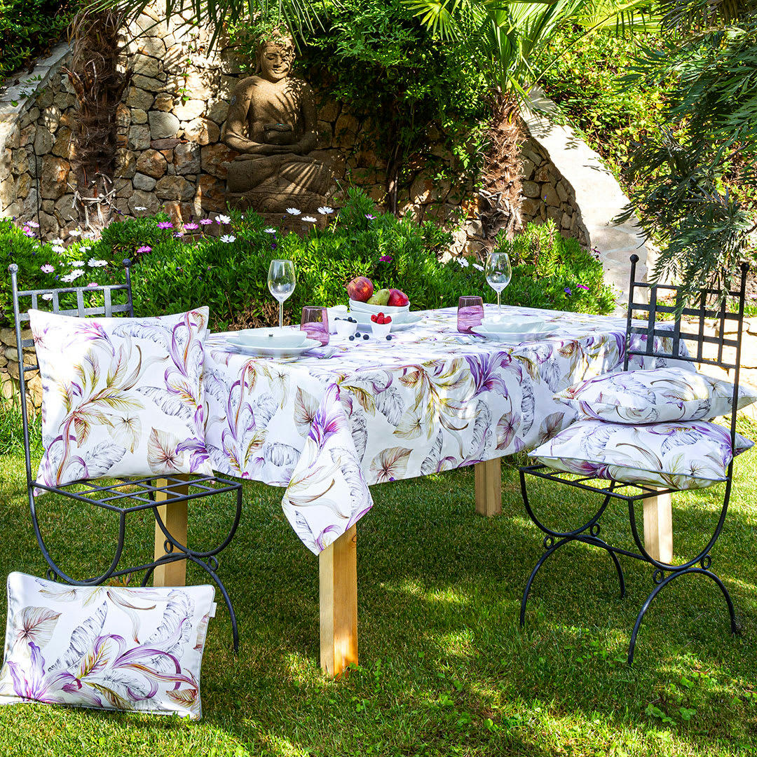 ULUTU NP - Nappe en coton enduite 140x250 cm multicolore
