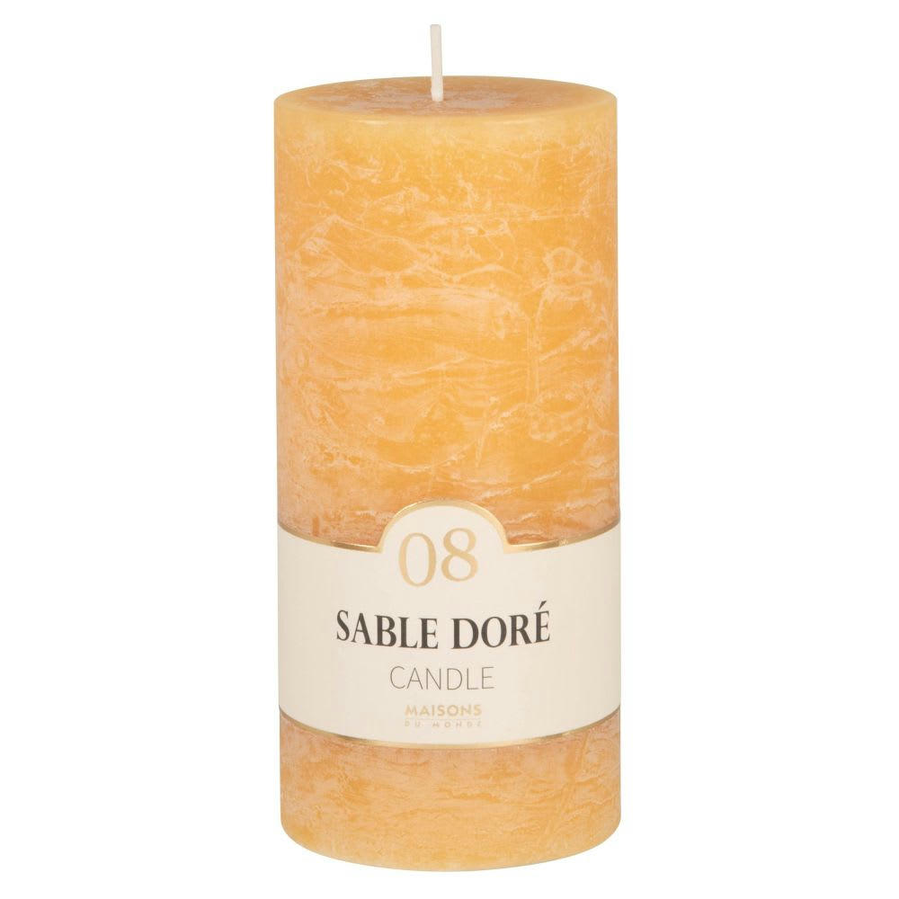 COLORAMA - Bougie parfumée jaune H15, 490g