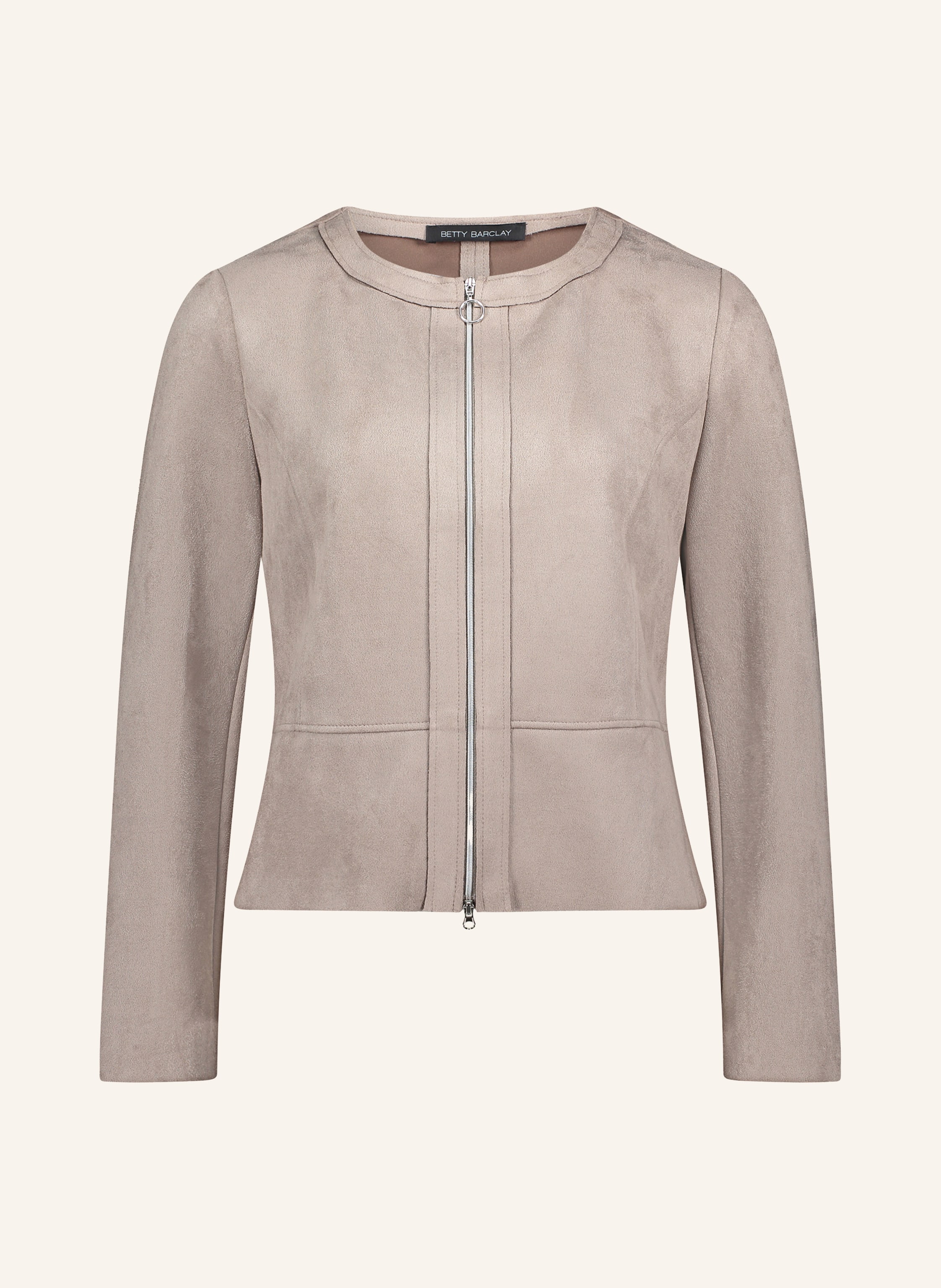 Betty Barclay Jerseyjacke in Lederoptik