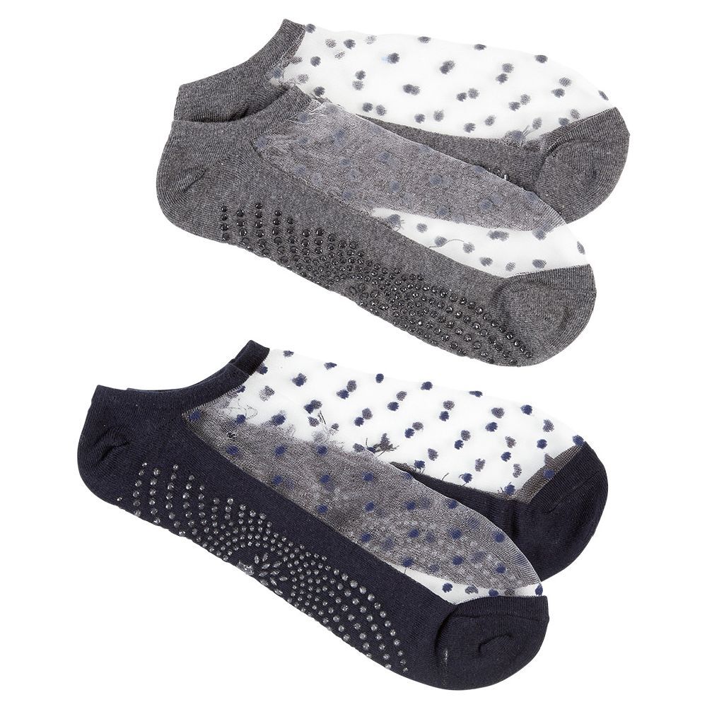 Paire de chaussette pilates et yoga x2