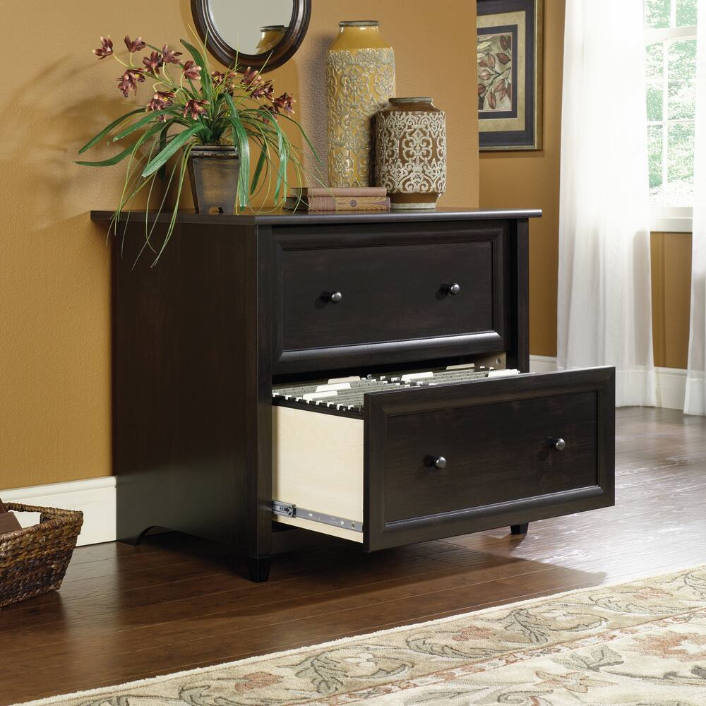 Sauder Edge Water 2-Drawer Lateral File Storage Cabinet, Estate Black Finish