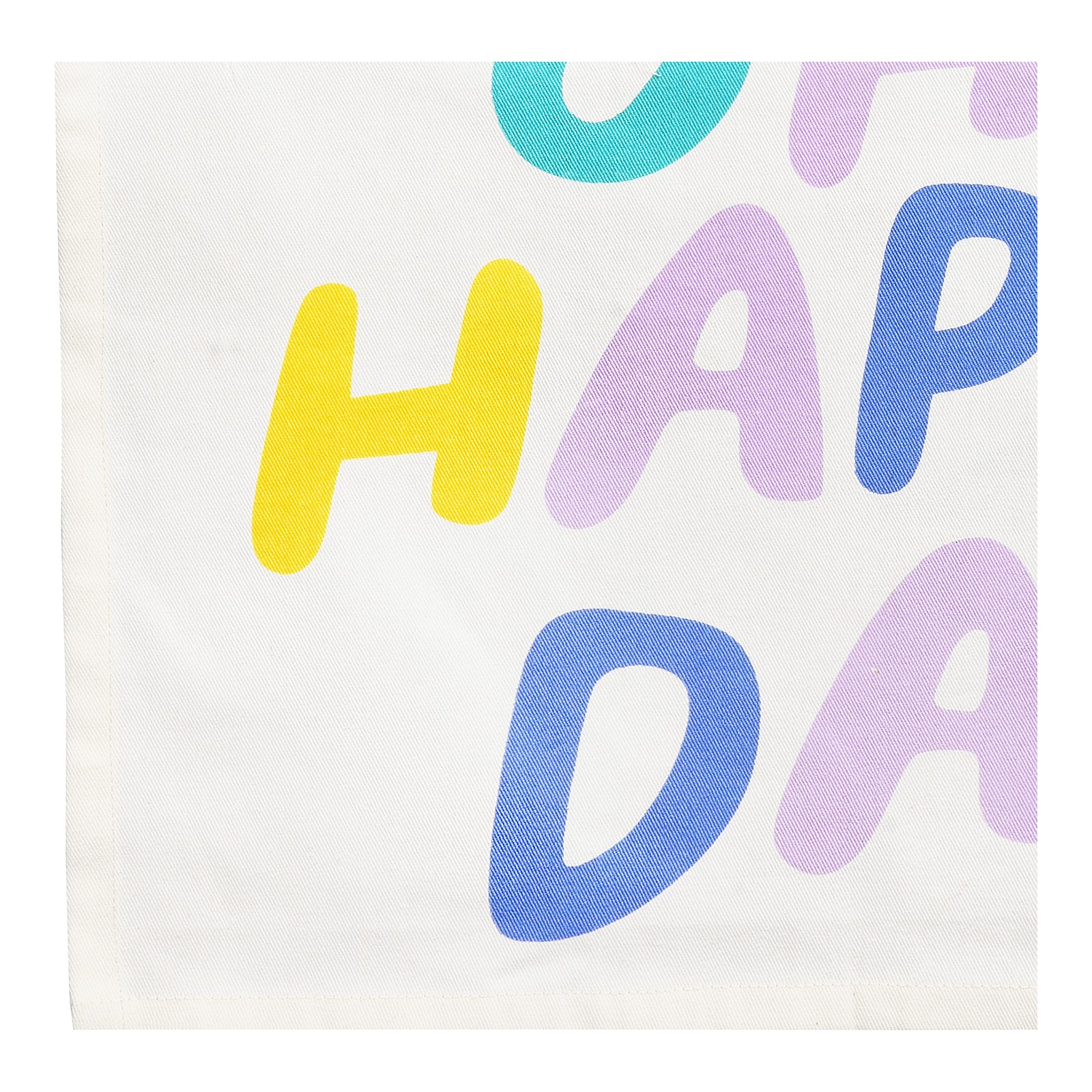 Tischläufer Oh Happy Day mit Nackenrolle Gelb, 2 -tlg.