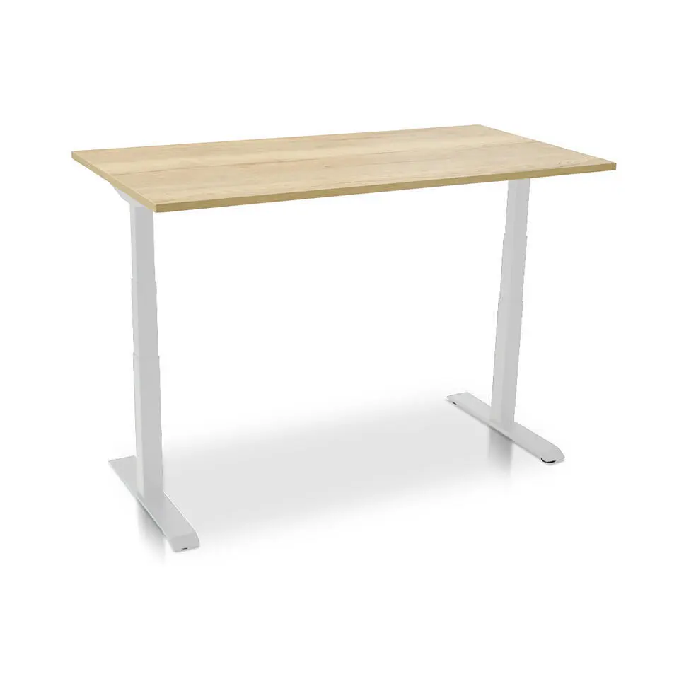 MRC PRO elektrisch ARBO zit-sta bureau - 140x80 cm robuust eiken