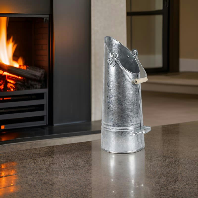 - Seau à cendres en zinc