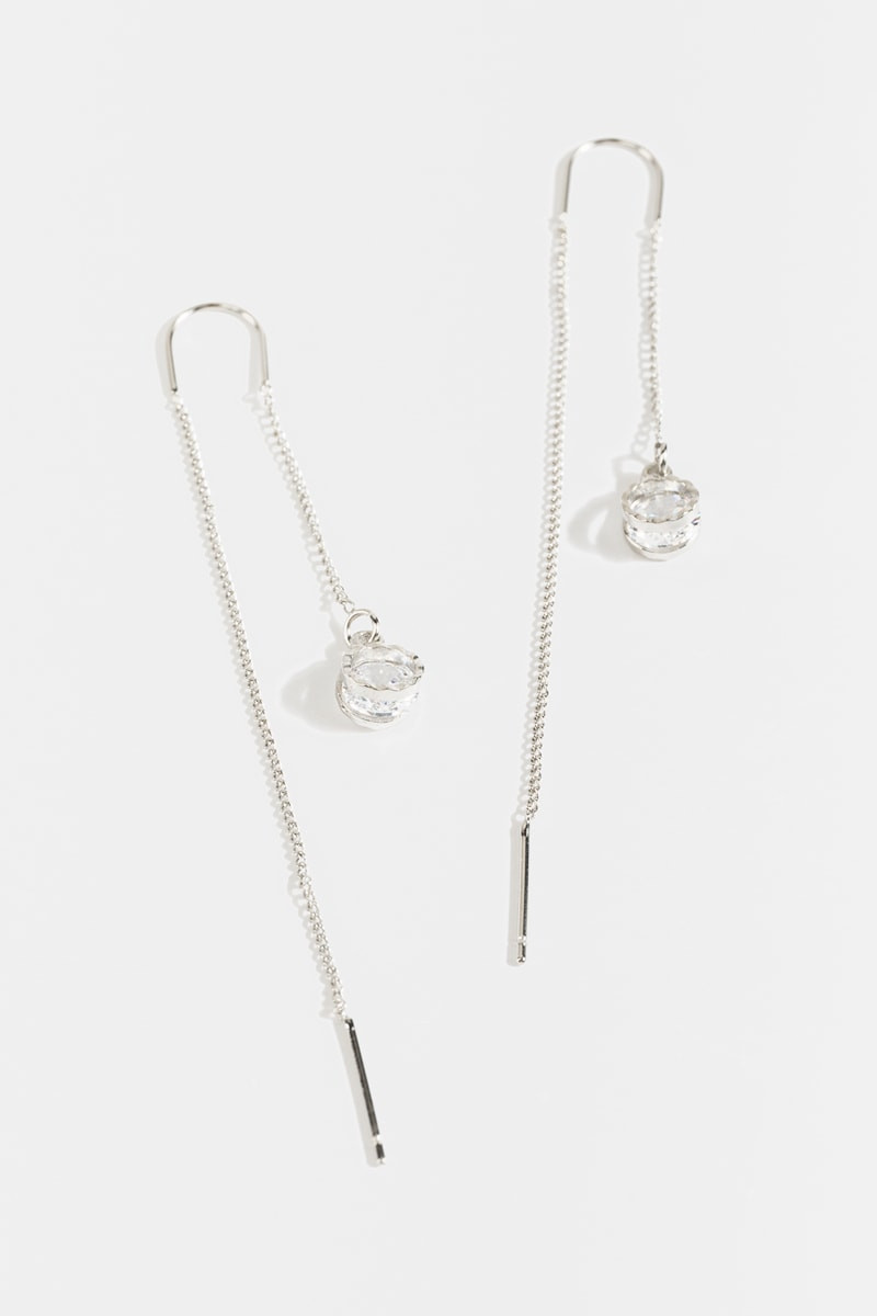 Dayana Crystal Pull Through Earrings