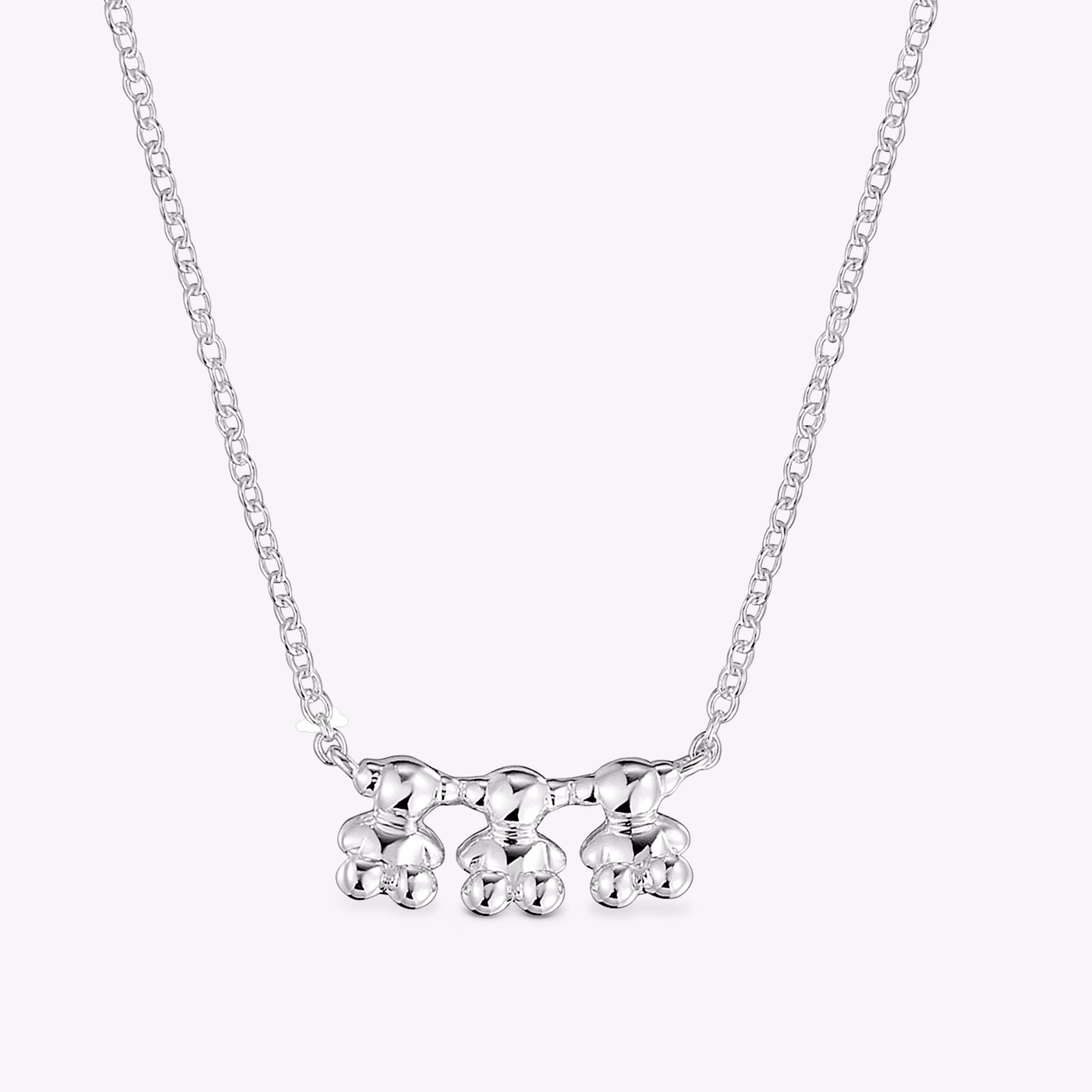 Gargantilla de plata y detalle Bold Bear