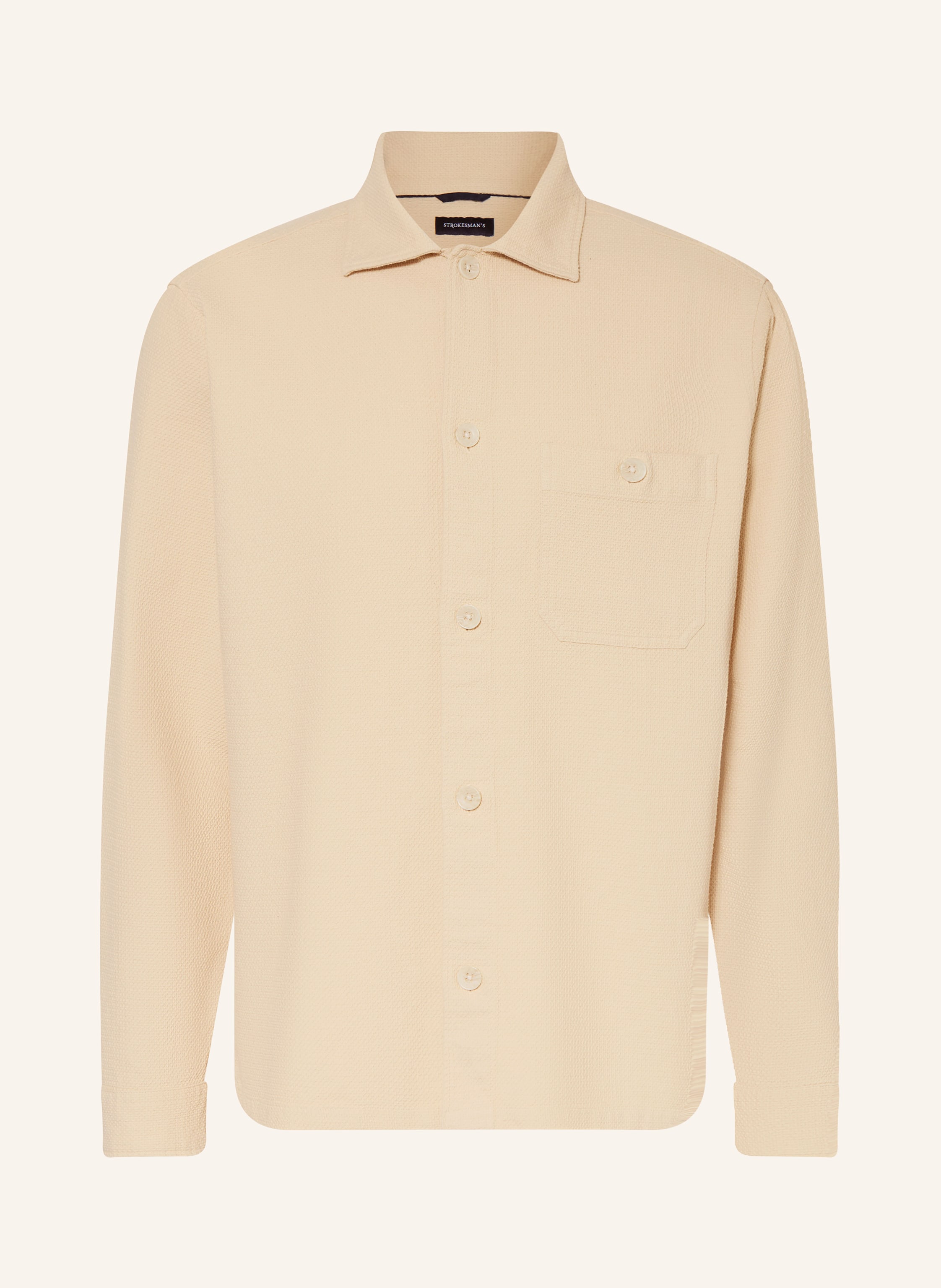 STROKESMAN'S Piqué-Hemd Comfort Fit