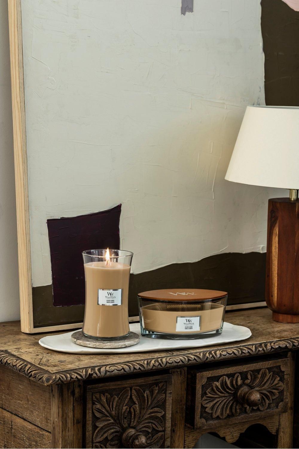Woodwick Gilded Sands Large Hourglass Candle