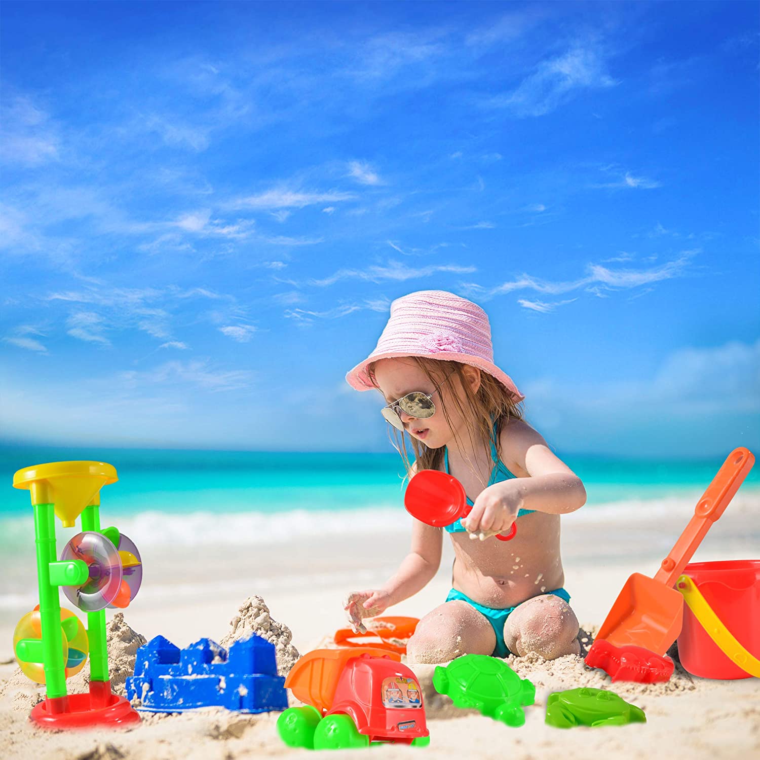Clearance - 24 Pcs Beach Sand Toys Set
