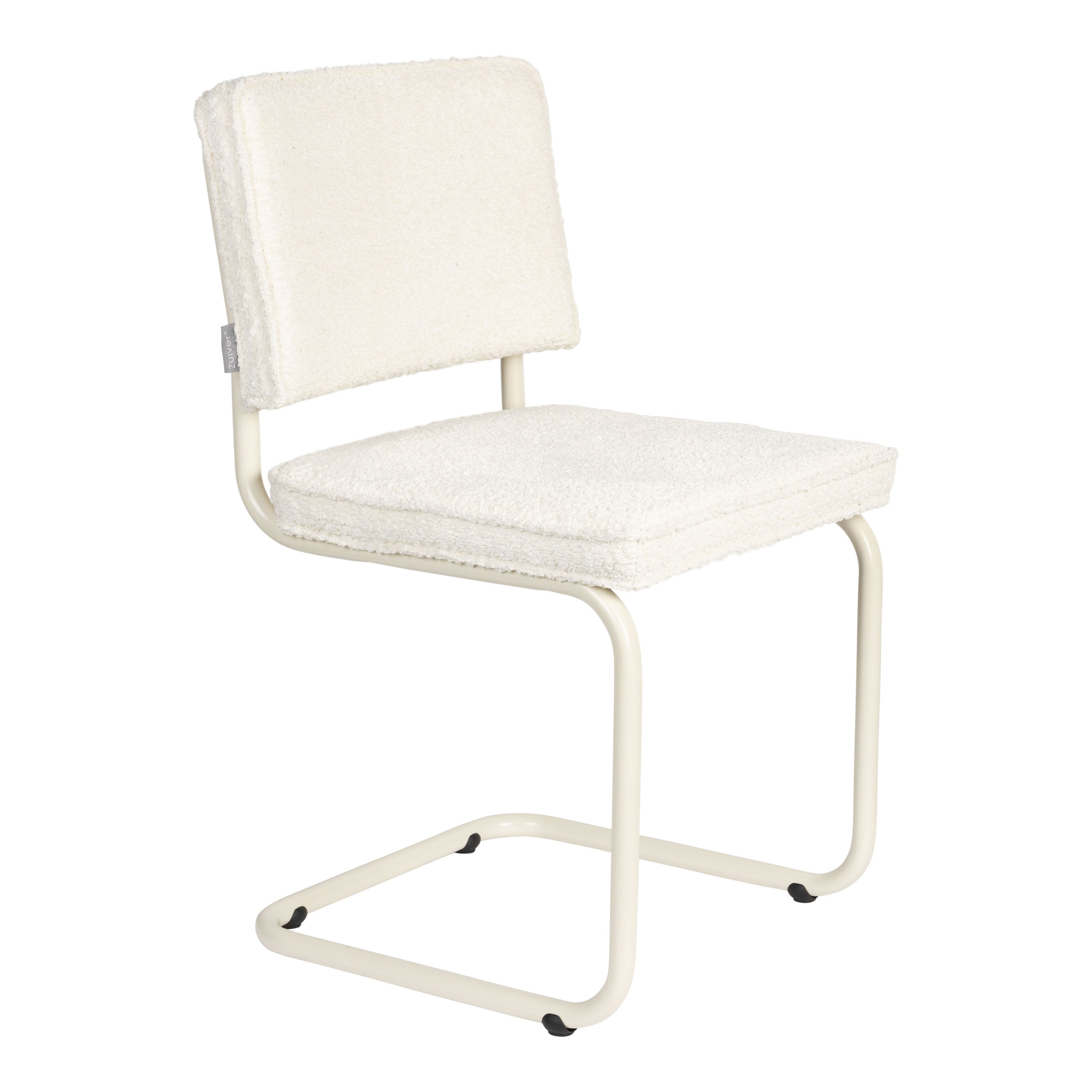 Zuiver Ridge Eetkamerstoel - Bouclé - Off-White