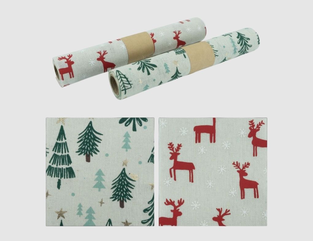 Tischläufer Tannenbaum, Rentier Bunt