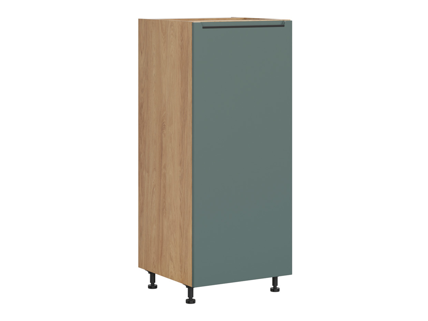 Szafka kuchenna pod zabudowę lodówki Iris 60 cm prawa zieleń boho