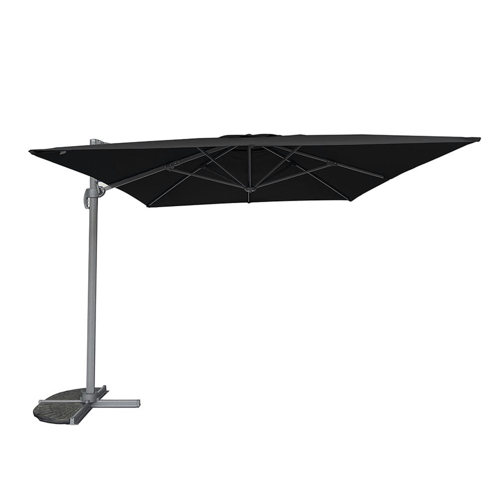 - Parasol déporté 4x3 m noir