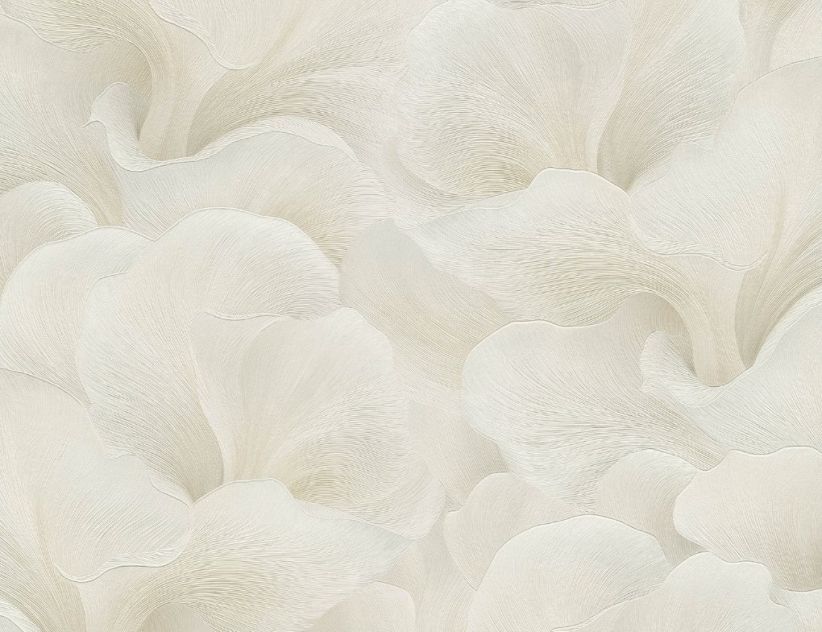 Vliestapete Blume Creme