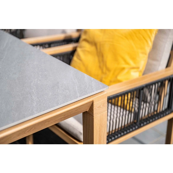 Tisch »Domingo«, Domingo Tisch 230 x 100 x H73   light teak look/Centostone napoli sand