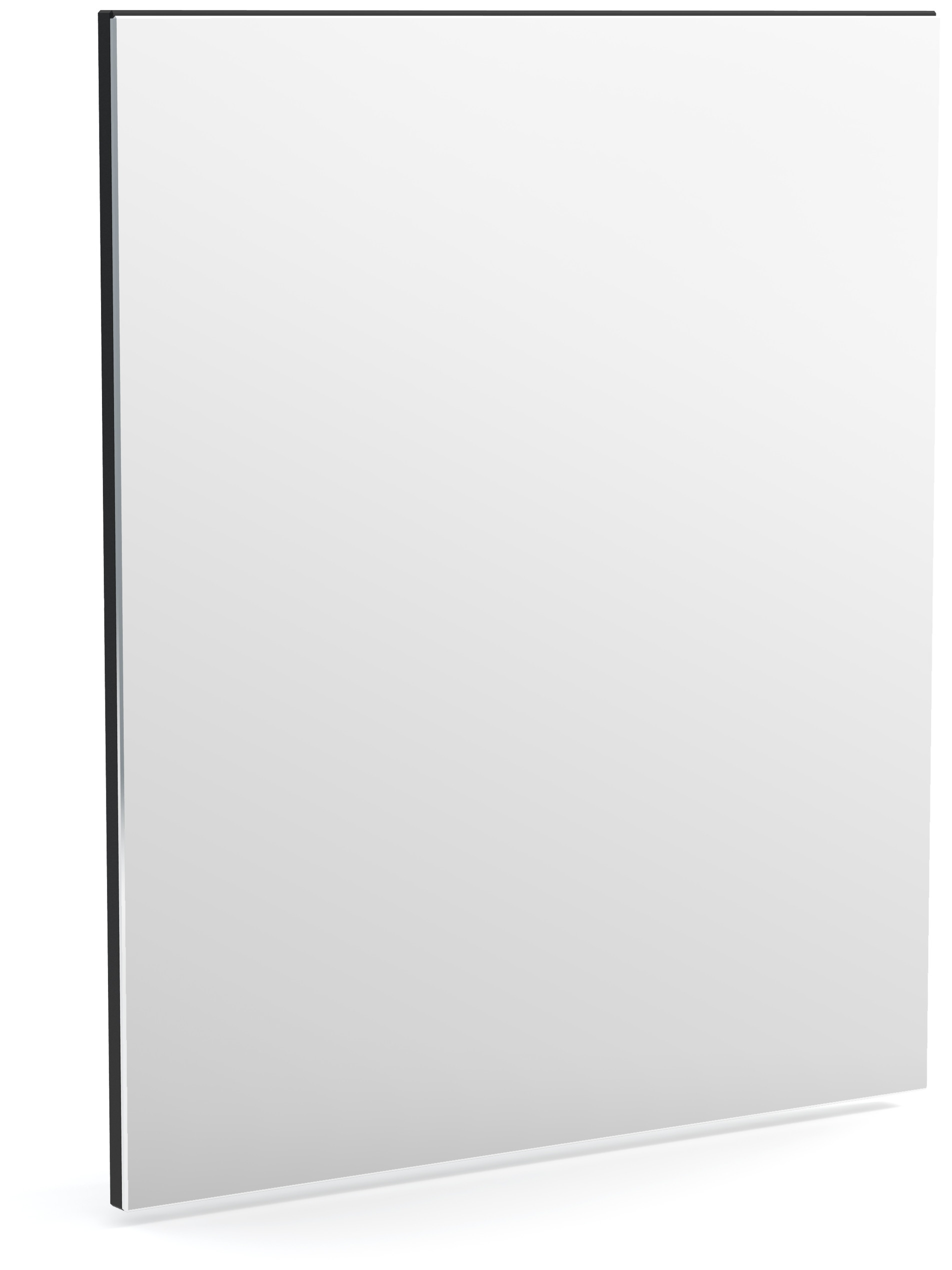 Lustro wiszące do przedpokoju 60 cm antracyt